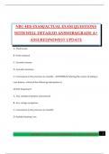 NBC-HIS EXAM&sol;ACTUAL EXAM QUESTIONS WITH WELL DETAILED ANSWERS&sol;GRADE A&plus; ASSURED&sol;NEWEST UPDATE