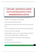 CIPS L4M1 - QUESTION & ASWER PAST EXAM QUESTIONS LATEST 2024&sol;2025&sol;NEWEST UPDATE