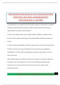 CPPS IHI PRACTICE EXAM &sol;ACTUAL EXAM QUESTIONS WITH WELL DETAILED ANSWERS&sol;NEWEST UPDATE&sol;GRADE A&plus; ASSURED