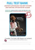Test Bank for Anatomy and Physiology The Unity of Form and Function 10th Edition by Kenneth S&period; Saladin &vert;&vert; 2024 &vert; Chapter 1-29 &vert; All Chapters with Answers and Rationals