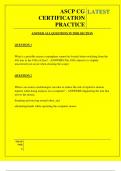  ASCP CG CERTIFICATION PRACTICE QUESTIONS AND ANSWERS 2025