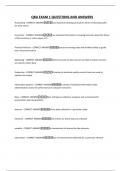 QBA EXAM 1 QUESTIONS AND ANSWERS