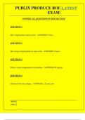  PUBLIX PRODUCE ROI EXAM QUESTIONS AND ANSWERS 2025