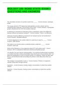 BIOLOGY 100- BOISE STATE- EXAM 1 QUESTIONS AND ANSWERS
