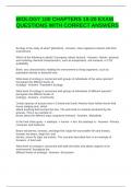 BIOLOGY 100 CHAPTERS 18-20 EXAM QUESTIONS WITH CORRECT ANSWERS