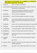 A&P FINAL EXAM WITH ALL CORRECT & VERIFIED ANSWERS &lpar;UPDATED TO PASS&rpar;