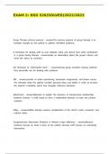 Exam 2&colon; NSG 526&lpar;Solved&rpar;2022&sol;2023