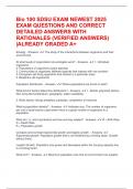 Bio 100 SDSU EXAM NEWEST 2025 EXAM QUESTIONS AND CORRECT DETAILED ANSWERS WITH RATIONALES &lpar;VERIFIED ANSWERS&rpar; &vert;ALREADY GRADED A&plus;