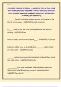 CERTIFIED FIBER OPTICS FINAL EXAM LATEST 2025 ACTUAL EXAM  WITH COMPLETE QUESTIONS AND CORRECT DETAILED ANSWERS  &lpar;100&percnt; VERIFIED ANSWERS&rpar; &vert;ALREADY GRADED A&plus;&vert; &vert;&vert;PROFESSOR  VERIFIED&vert;&vert; &vert;&vert;BRANDNEW&excl;&excl;&excl;&vert;&vert;
