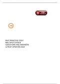 RHIT PRACTICE TEST MULTIPLE CHOICE QUESTIONS AND ANSWERS LATEST UPDATES 2025