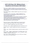 ACC LEA Class 109 - Midterm Exam Questions and Answers 2024 latest