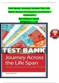 journey Across the Life Span &ndash; Polan 6th Edition &vert; Complete Test Bank with Answers and Rationales &vert; Human Development and Health Promotion