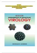 TEST BANK FUNDAMENTALS OF MOLECULAR VIROLOGY 2ND EDITION BY ACHESON  ALL CHAPTERS COVERED GRADED A+  LATEST UPDATE.