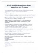 ACLS 2025 RQI Actual Exam latest questions and Answers