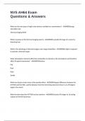 NVS AH64 Exam Questions & Answers