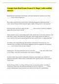 Georgia State Real Estate Exam &lpar;CE Shop&rpar; &vert;&vert; with certified answers