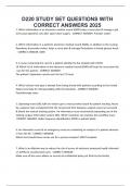 D220 STUDY SET QUESTIONS WITH CORRECT ANSWERS 2025
