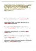 PROSTART LEVEL 2 LATEST EXAM 2025 WITH MULTIPLE CHOICE OF QUESTIONS AND SOLVED SOLUTIONS  ALREADY GRADED A&plus; AND 100&percnt; GUARANTEE PASS &lpar;JUST RELEASED&excl;&excl;&excl;&excl;&excl;&rpar;