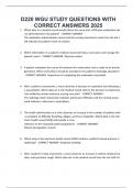 D220 PACKAGE DEAL QUESTIONS AND ANSWERS WITH VERIFIED SOLUTIONS UPDATED 2025
