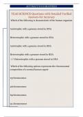 TEAS SCIENCE Questions with Detailed Verified  Answers for Accuracy