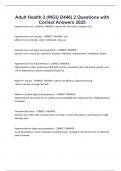 Adult Health 2 &lpar;WGU D446&rpar; 2 Questions with Correct Answers 2025