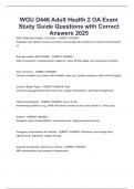 D446 PACKAGE DEAL QUESTIONS AND ANSWERS WITH VERIFIED SOLUTIONS UPDATED 2025
