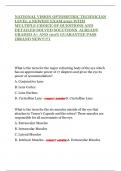 NATIONAL VISION OPTOMETRIC TECHNICIAN LEVEL 2 NEWEST EXAM 2025 WITH MULTIPLE CHOICE OF QUESTIONS AND DETAILED SOLVED SOLUTIONS  ALREADY GRADED A&plus; AND 100&percnt; GUARANTEE PASS &lpar;BRAND NEW&excl;&excl;&excl;&excl;&excl;&rpar;