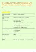 NSG 316 EXAM 2 &sol; ACTUAL TEST QUESTIONS WITH DETAILED VERIFIED ANSWERS &sol; ALREADY GRADED A&period;  