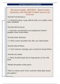 The Great Gatsby--REVIEW-- &lpar;Entire book&rpar;  Questions with Detailed Verified Answers for  Accuracy