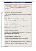 THE GREAT GATSBY Questions with Detailed  Verified Answers for Accuracy