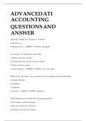ADVANCED  ATI  ACCOUNTING QUESTIONS  AND  ANSW
