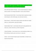 WGU D446 Adult Health 2 OA Latest Updated Actual Exam &vert; Questions And Verified Answers