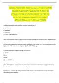 TEXAS PROPERTY AND CASUALTY TEST FINAL EXAM 2 VERSIONS &lpar;VERSION A AND B&rpar; COMPLETE QUESTIONS WITH DETAILED VERIFIED ANSWERS &lpar;100&percnt; CORRECT ANSWERS&rpar; &sol;A&plus; STUDY MATERIAL