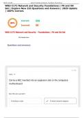 WGU C172 Network and Security Foundations &vert; PA and OA Set &vert; Explore New 233 Questions and Answers &vert; 2025 Update &vert; 100&percnt; Correct&period;
