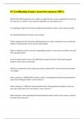 IV Certification Exam &vert;&vert; error-free answers 100&percnt;&period;
