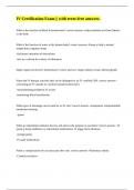 IV Certification Exam &vert;&vert; with error-free answers&period;