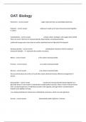  OAT&colon; Biology Awesome Guide Exam 100&percnt; Correct And Verified Answers Guaranteed Pass&period;