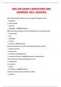 HSS 390 EXAM 4 QUESTIONS AND ANSWERS 100&percnt; VERIFIED 