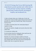 NCLEX-PN Package Deal Newest 2025 featuring 500  comprehensive practice questions and verified answers  covering all major nursing categories&comma; including  pharmacology&comma; health promotion&comma; physiological  integrity&comma; and coordinated care&period;