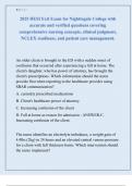 2025 HESI Exit Exam for Nightingale College with  accurate and verified questions covering  comprehensive nursing concepts&comma; clinical judgment&comma;  NCLEX readiness&comma; and patient care management&period;
