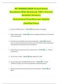 NC RADAR&sol;LIDAR Actual Exam  Questions With Reviewed 100&percnt; Correct  Detailed Answers  Guaranteed Pass&excl;&excl;Current Update   &lpar;Verified Pass&rpar; 