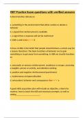 RBT Practice Exam questions with verified answers&period;