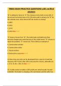 TREES EXAM PRACTICE QUESTIONS with verified answers
