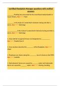 Certified Floodplain Manager questions with verified answers