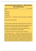 Texas Real Estate Sales Agent Exam Prep &ndash; Attempt &num;1 &ndash; TREBS Questions with Verified Answers