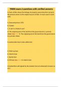 TREBS exam 2 questions with verified answers