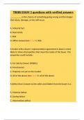 TREBS EXAM 3 questions with verified answers&period;