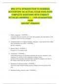 WGU D774 Introduction to Business  Accounting OA ACTUAL EXAM 2025&sol;2026  COMPLETE QUESTIONS WITH CORRECT  DETAILED ANSWERS &vert;&vert; 100&percnt; GUARANTEED  PASS  <RECENT VERSION> 