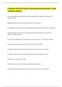 Colorado Nail Tech Theory State Board Exam Review &vert;&vert; with complete solution&period;