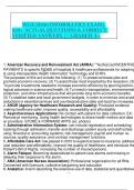 &Tab;WGU D220 INFORMATICS EXAM&vert; 250&plus; ACTUAL QUESTIONS & CORRECT VERIFIED ANSWERS &vert;&vert; GRADED A&plus; 
